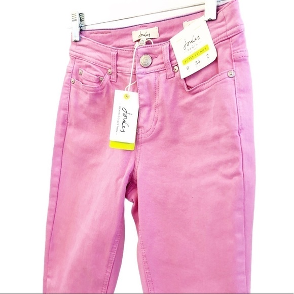 JOULES NWT Super Skinny Denim Jeans Size 2 in Perfect Pink - Picture 6 of 13